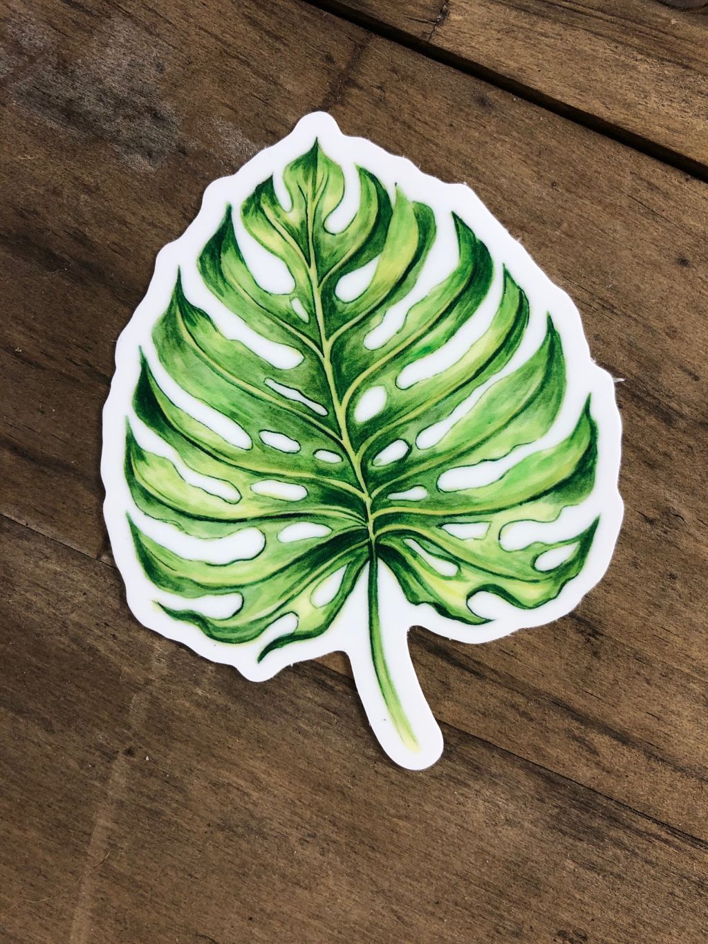 Monstera Deliciosa Leaf Vinyl Sticker